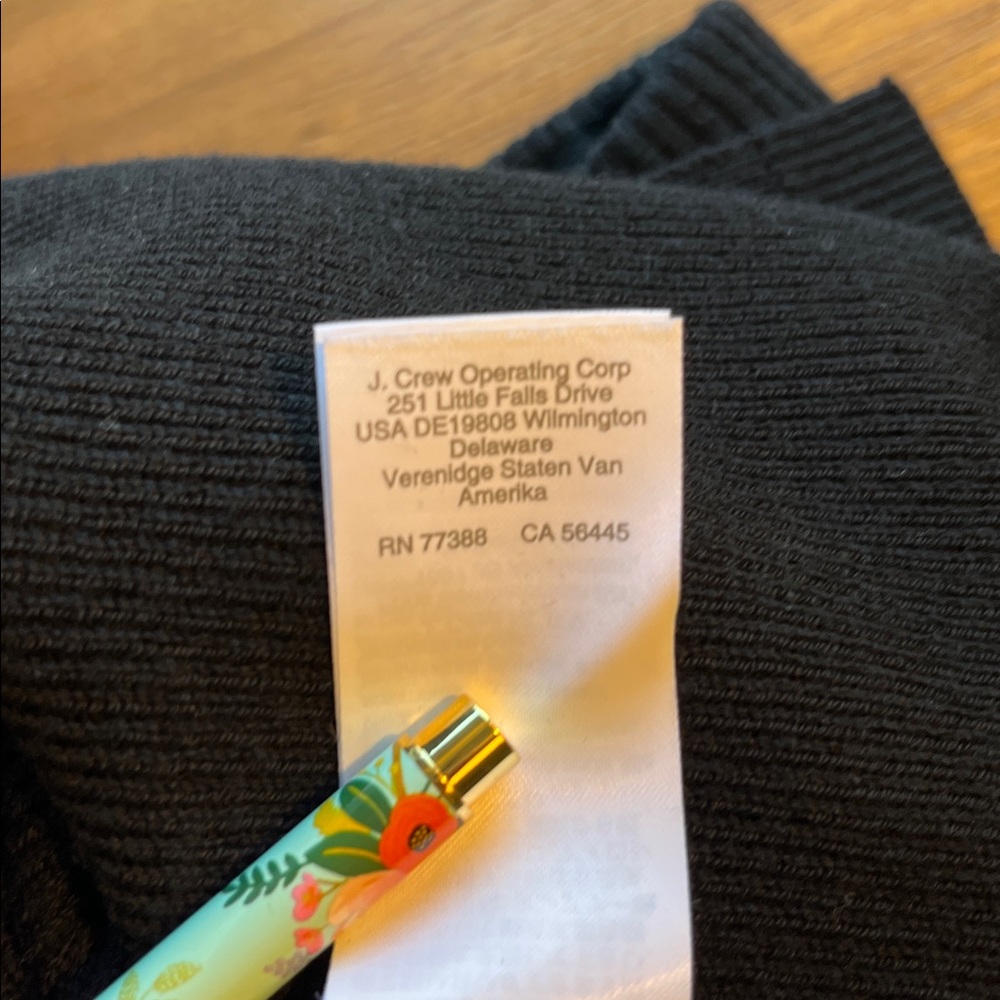 J.Crew | Merino wool sweater-knit wrap skirt | Black | Size XS - Picture 10 of 12